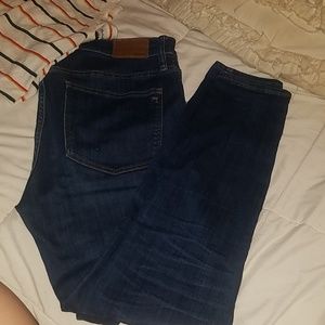 Madewell 9" high rise skinny jean,dark blue